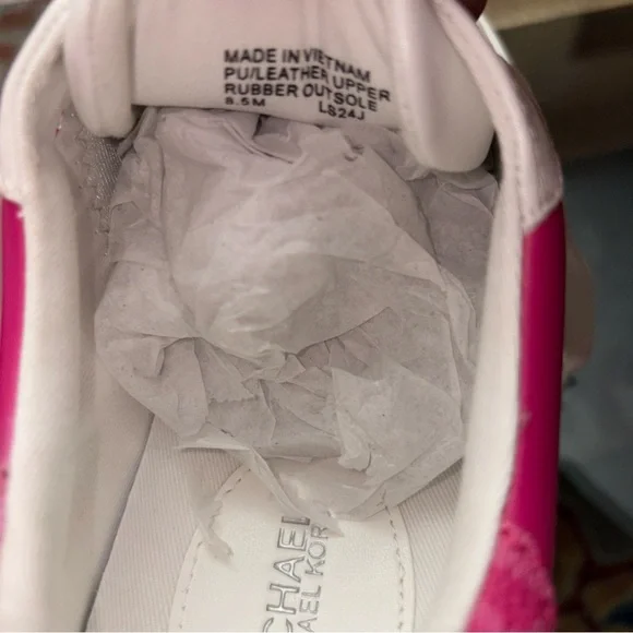 Michael Kors Fuchsia and White Women's Sneakers - Picture 5 of 12